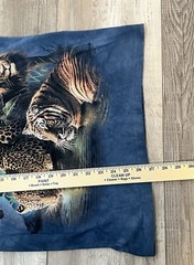 Vintage Tie Dye Shirt Sz Small Big Cats Lion Leopard Tiger Panther Delta Tag