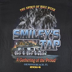 Bike Week Shirt Mens Large Black Wolf Eagle Native American Motorcycle Biker
