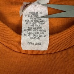 VINTAGE Atlas Sportswear Shirt Mens XL Orange Halloween Teddy Bear Graphic