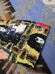 Vintage Michiko Koshino Pop Art Portrait All Over Print Long Sleeve Shirt Mens M