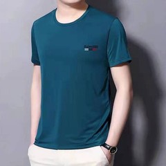 Casual Ice Silk Half Sleeved Top for Leisure Spring Summer Autumn Wear