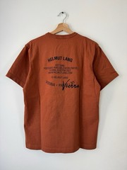 Helmut Lang Fashion Brand Vienna Austria Orange Tee Shirt – Medium