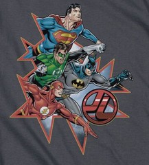 Justice League Of America “Starburst” T-Shirt – Regular or Tank – to 5X