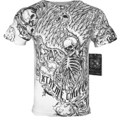 Xtreme Couture by Affliction Men’s T-Shirt ACCUSER Skull Biker