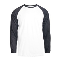 Men Baseball T-Shirt 100% Cotton Long Sleeve Soft Breathable Raglan Jersey S-3XL