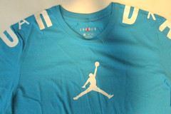 AIR JORDAN “SHOULDER SLEEVE PRINT” MEN SIZE 2XL NEW BLUE COMFORTABLE RARE