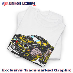 DigiRods Pontiac Trans Am Bandit Black And Gold Movie Model Cartoon Car T Shirt