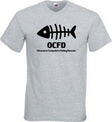 Fishing OCFD Fishing Disorder Humour Novelty T Shirt Various Colours And Sizes