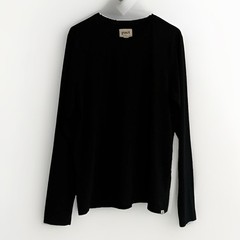 Pact Shirt Mens Medium Black Long Sleeve Organic Cotton Crewneck T-Shirt Tee