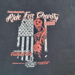 Ride For Charity Shirt Mens 2XL Black Sleeveless 2016 Nathan C Splant Foundation