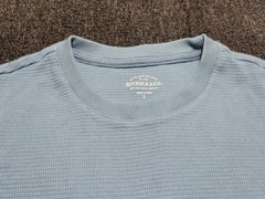 NWT Roebuck Long Sleeve Waffle Knit Thermal Shirt Blue Men’s Large