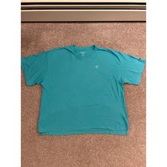 Champion T-Shirt Mens XXL Teal Blue Excellent Short Sleeve Athletic Crew Neck