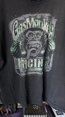Gas Monkey Garage Men’s Black Monster Jam Racing Graphic Crew Neck T-Shirt 2XL