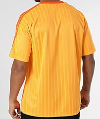 NEW MEN’S ADIDAS ORIGINALS TREFOIL POLY TEE SHIRT ~SIZE MEDIUM #JP1027 ORANGE