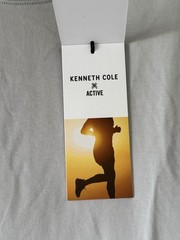 Kenneth Cole Medium Active Tech T-Shirt Alps Gray Stretch $49