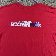 Vintage Mecca 90s T Shirt Size XXL Hip Hop Logo Red Made in USA