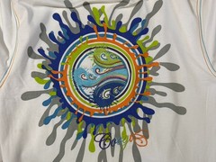 100% Authentic Coogi EMBROIDERED White T Shirt – Size LG – VERY NICE – RARE