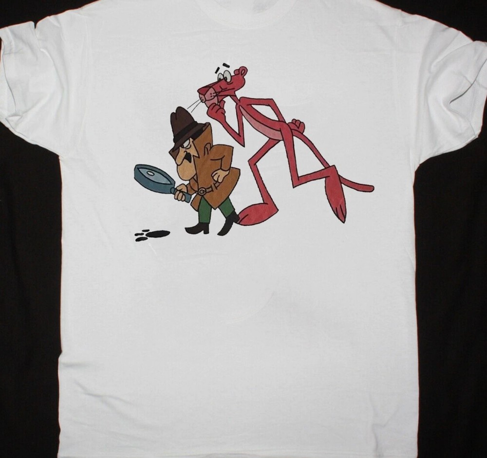 Pink panther T Shirt The Pink Panther TEE Unisex Cotton WHITE