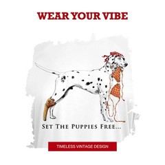 Set The Puppies Free UPF50 UV Sun Protection Long Sleeve Shirt 100% Microfibe…