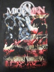 New Of Mice & Men Adult Mens Sizes S-M-L Band 2014 Concert Shirt