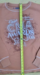Vintage 42nd Country Music Awards ’08 Long Sleeve Shirt XL 100% Cotton