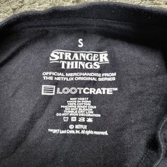 Stranger Things X Loot Crate Shirt Mens Small Black Collab Eleven Demogorgon Tee