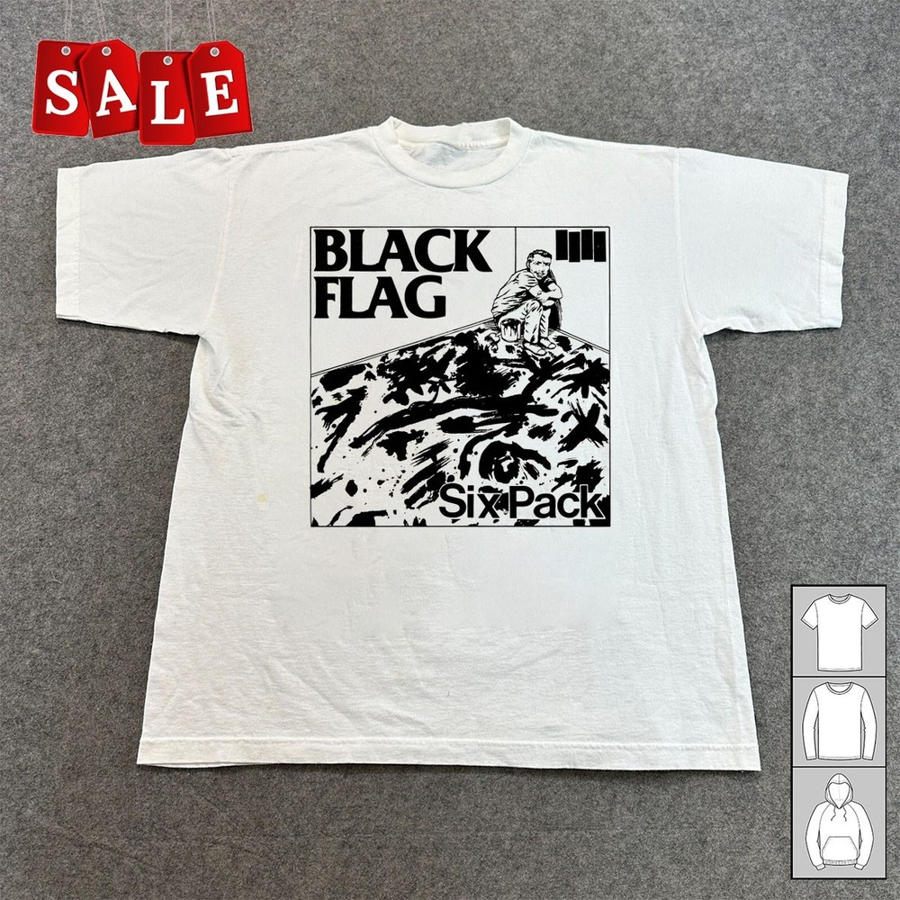 New Black Flag Six Pack hardcore punk music Unisex S-5XL Shirt CA837