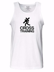 NEW MEN PRINTED CROSS TRAINING JESUS CHRISTIAN THEME GOD LOVE BIBLE TANK TOP TEE