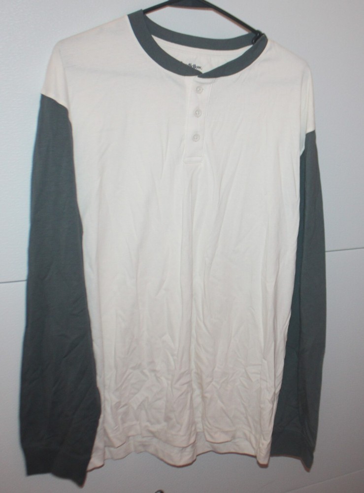 Goodfellow & Co Mens Raglan Baseball Shirt size L Crew Neck NWT