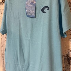 Costa Del Mar Blue Graphic Tee Men’s Medium Fishing Beach Logo Shirt NWT