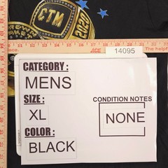 Chinatown Market Crew Neck Short Sleeve Graphic T Shirt Mens Size XL Black
