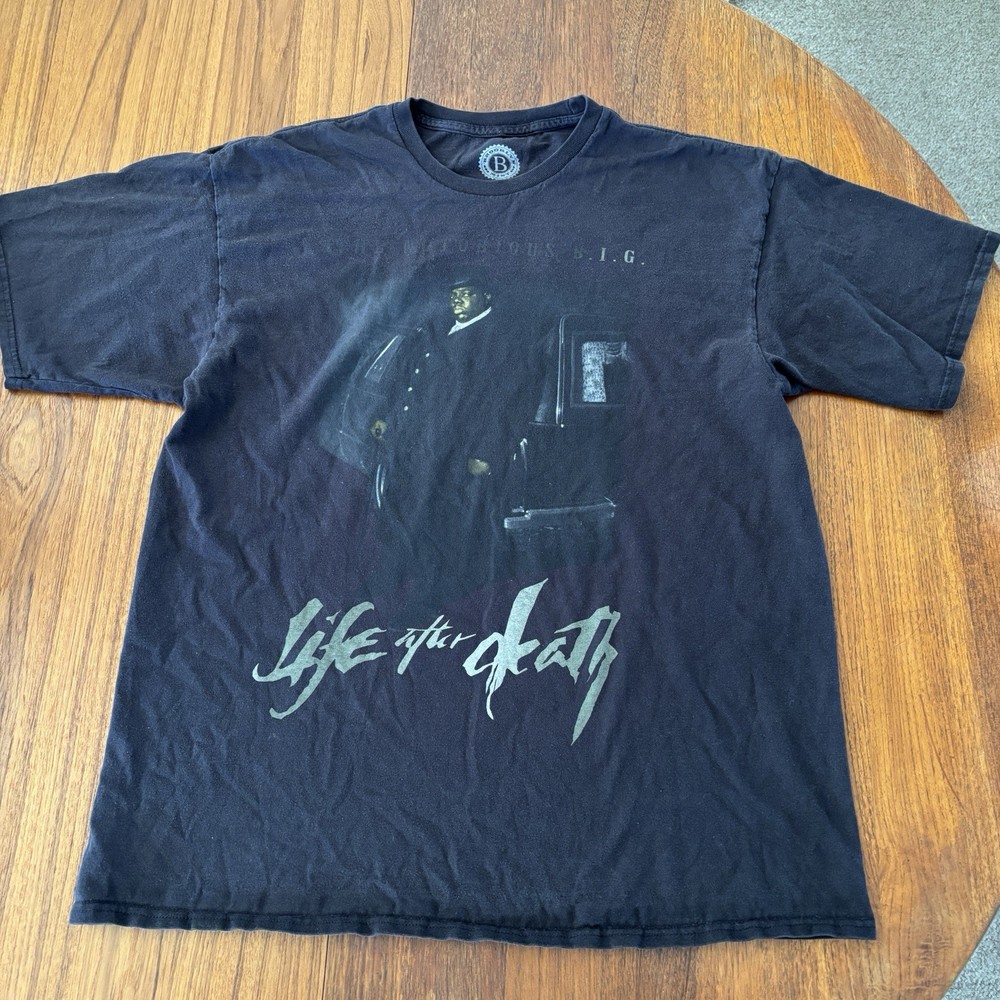Brooklyn Mint The Notorious BIG Death to Life Men’s Black T-Shirt Size XL