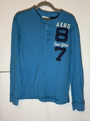 Aeropostale Vintage 1987 Authentic Brand Embroidered Long Sleeve Button Up