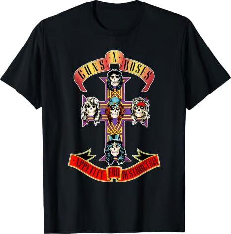 Guns N’ Roses Official Cross T-Shirt