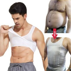 Men’s Slimming Body Shaper Vest Abs Abdomen Compression Shirts Workout Tank Tops