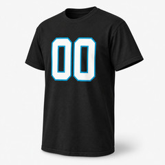 Custom Number T-Shirt Personalized Sports Tee Football Basketball Hockey Any No