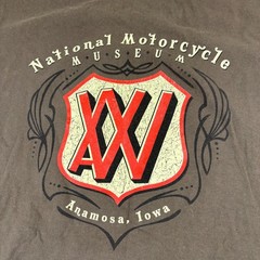 Biker Tshirt 3XL Brown Graphic T Shirt Von Pickers Motorcycle Vintage Grunge Tee