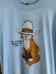 Vintage Arizona Cowboy Cat T Shirt XL Made In USA Funny Graphic Tee