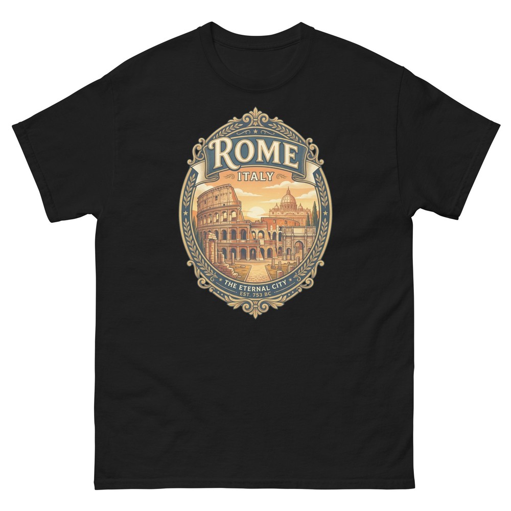 Rome Italy Colosseum Graphic T-Shirt Unisex Travel Tee
