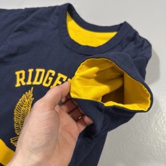 Vintage 1970s Champion Reversible T-Shirt Double Face Medium RidgeWood Eagles