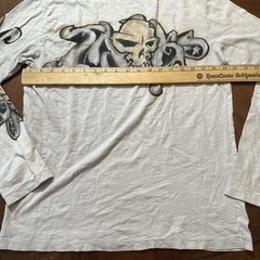 The Great China Wall Ink Men’s Longsleeve M Shirt Graffiti And Skulls