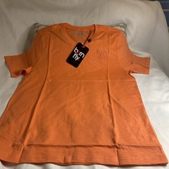 SIZE MEDIUM-BORN FLY-T SHIRT MENS-BRIGHT ORANGE-NEW
