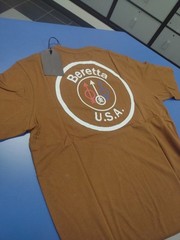 Official Licensed Beretta Tabacoo Brown Circle T Shirt Gun Pistol UK M / US S