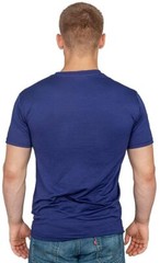 Adult Navy Marvel Comics Superhero Captain America Shield Performance T-Shirt
