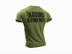 Men’s Graphic Fck Around and Find Out Rude Sarcastic Offensive Funny T Shirt