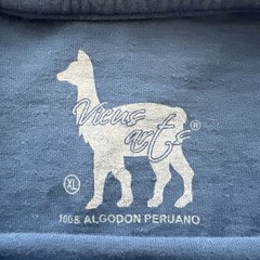 Peru Logo Blue T-Shirt Men’s Cowritten & Animal Logo Tee