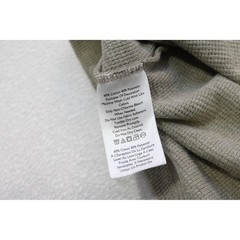 Eddie Bauer Thermal Henley Shirt Mens Large Olive Green Long Sleeve Excellent