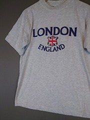 London England Graphic Tourist Tee Short Sleeve T Shirt Gray Men’s Size Medium