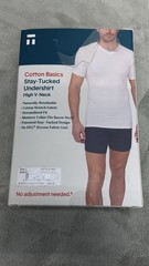 TOMMY JOHN 2 PACK STAY TUCKED V-NECK T-SHIRTS MEN’S SIZE L BRAND NEW IN BOX 🔥🔥
