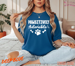 Unisex Pawsitively Adorable Dog Paw Print T-Shirt – Cute Pet Lover Graphic Tee